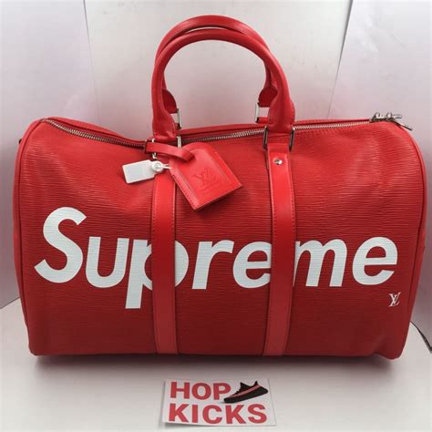 louis vuitton supreme duffle bag price|louis vuitton supreme raincoat.